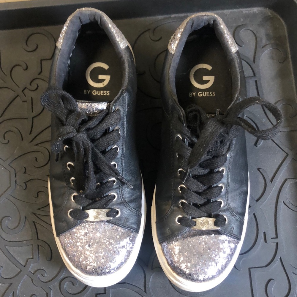 *3 for $25* G by Guess Black with Silver Glitter